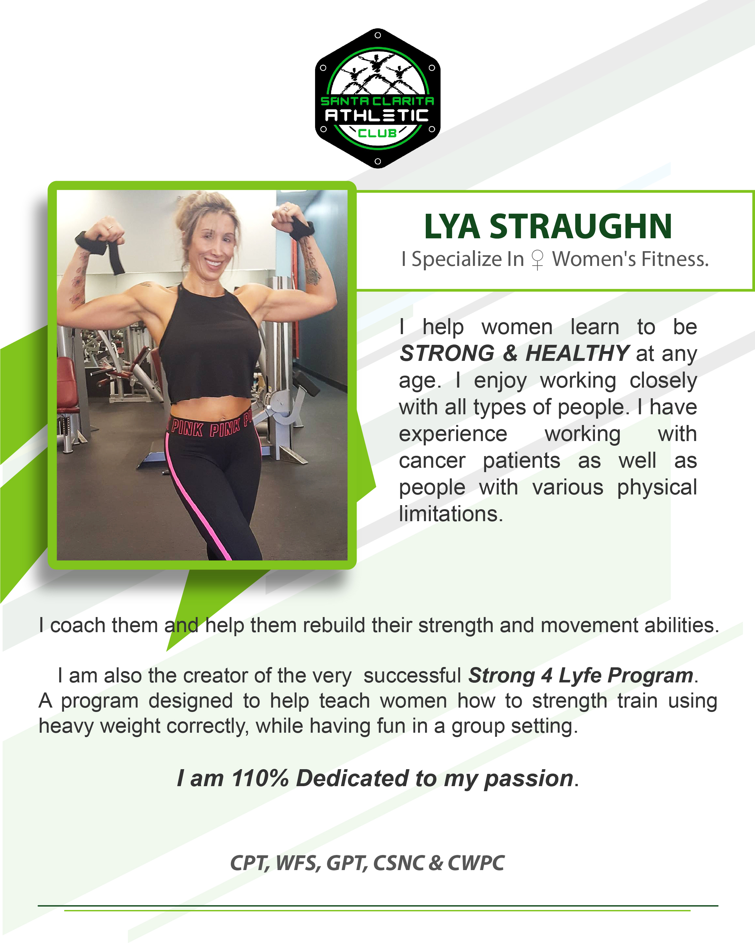 Lya Straughn - Certified Personal Trainer Lya Straughn - Certified Personal Trainer