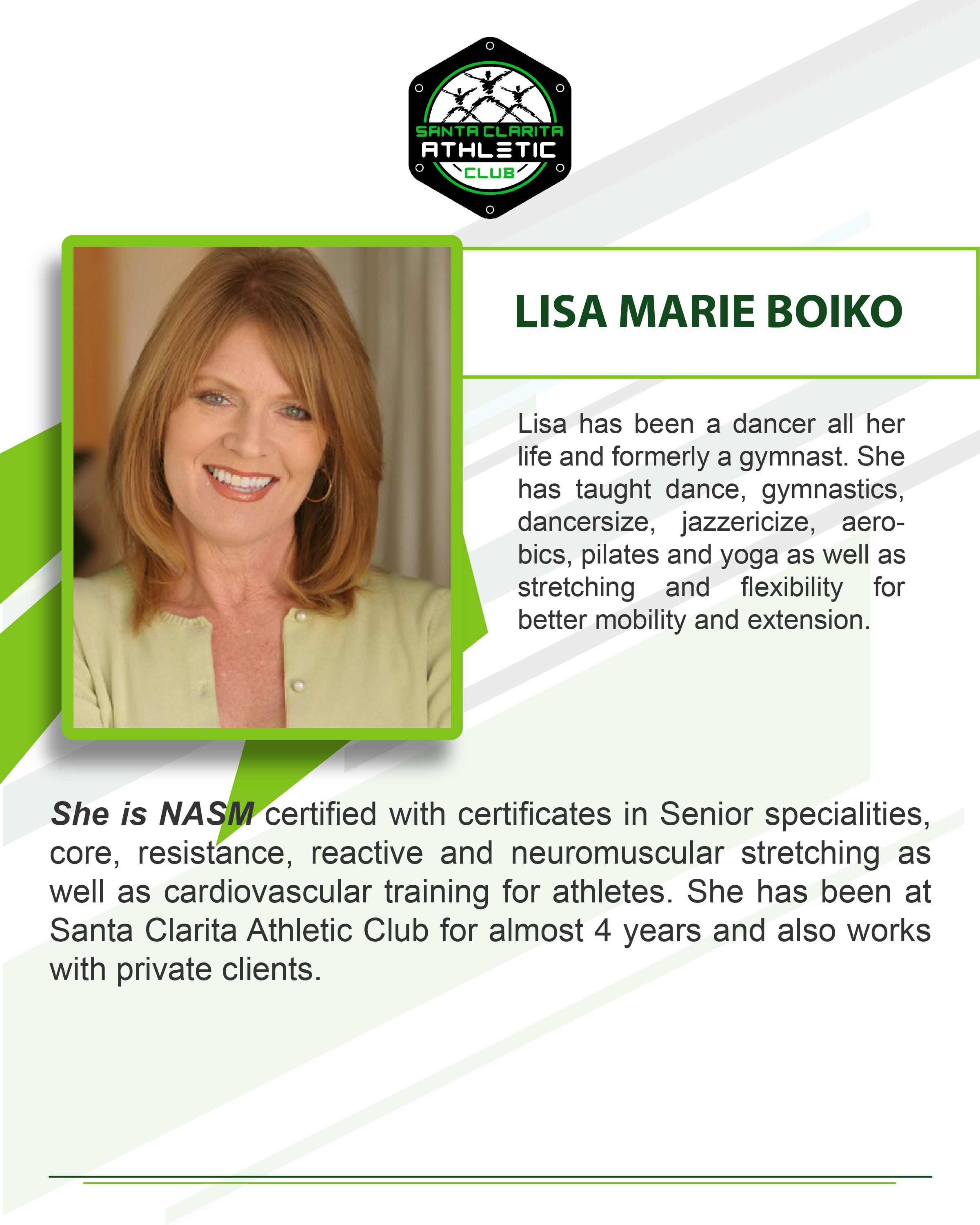 Lisa Marie Boiko - Certified Personal Trainer